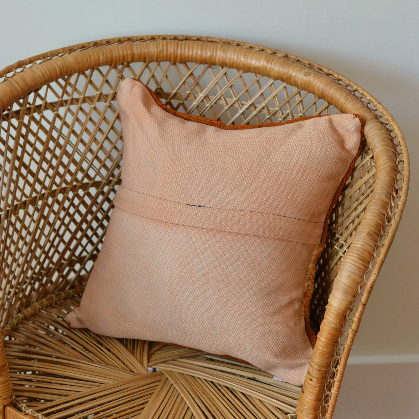 Kilim Pillow | Solid orange , includes insert