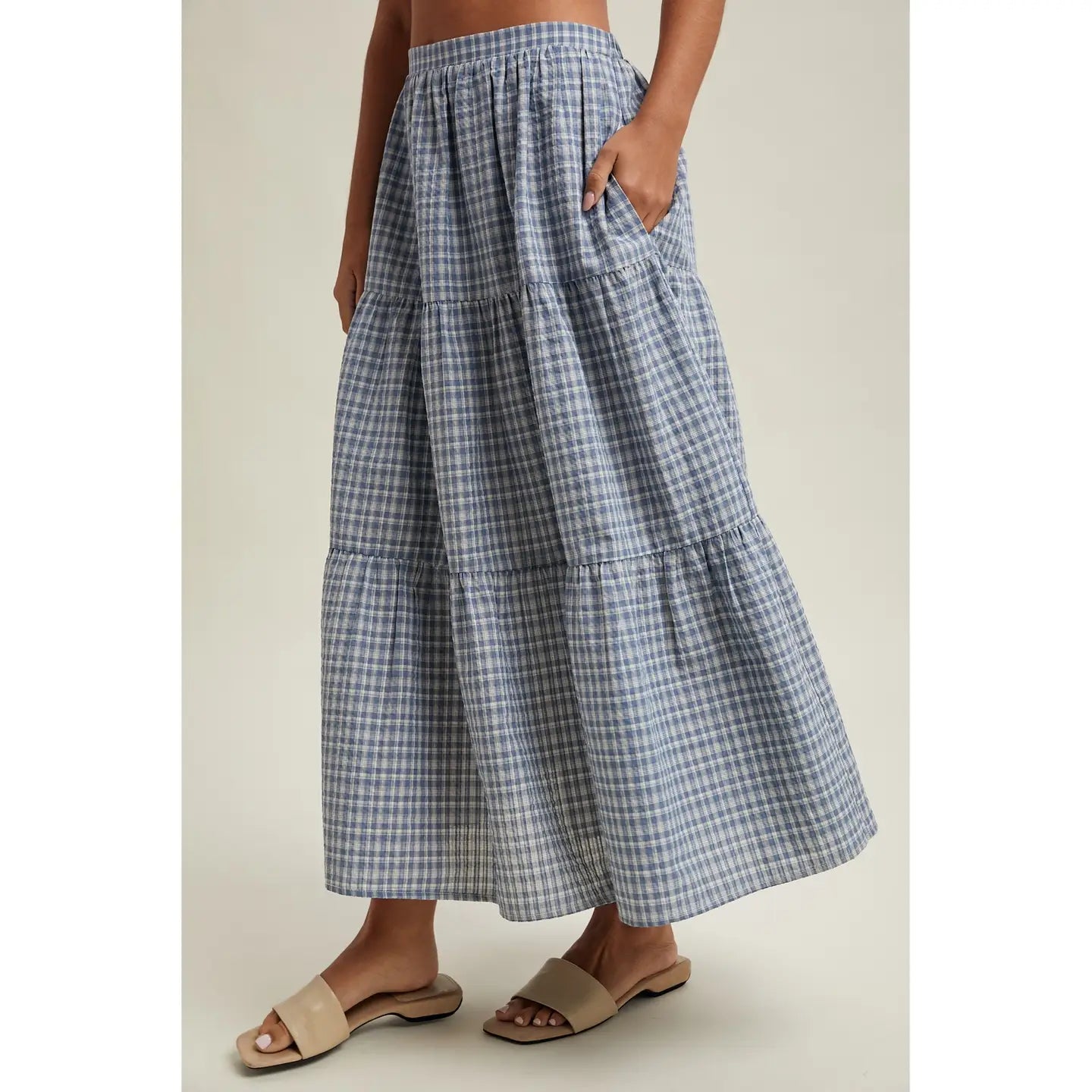 Wishlist | Plaid Tiered Midi Skirt