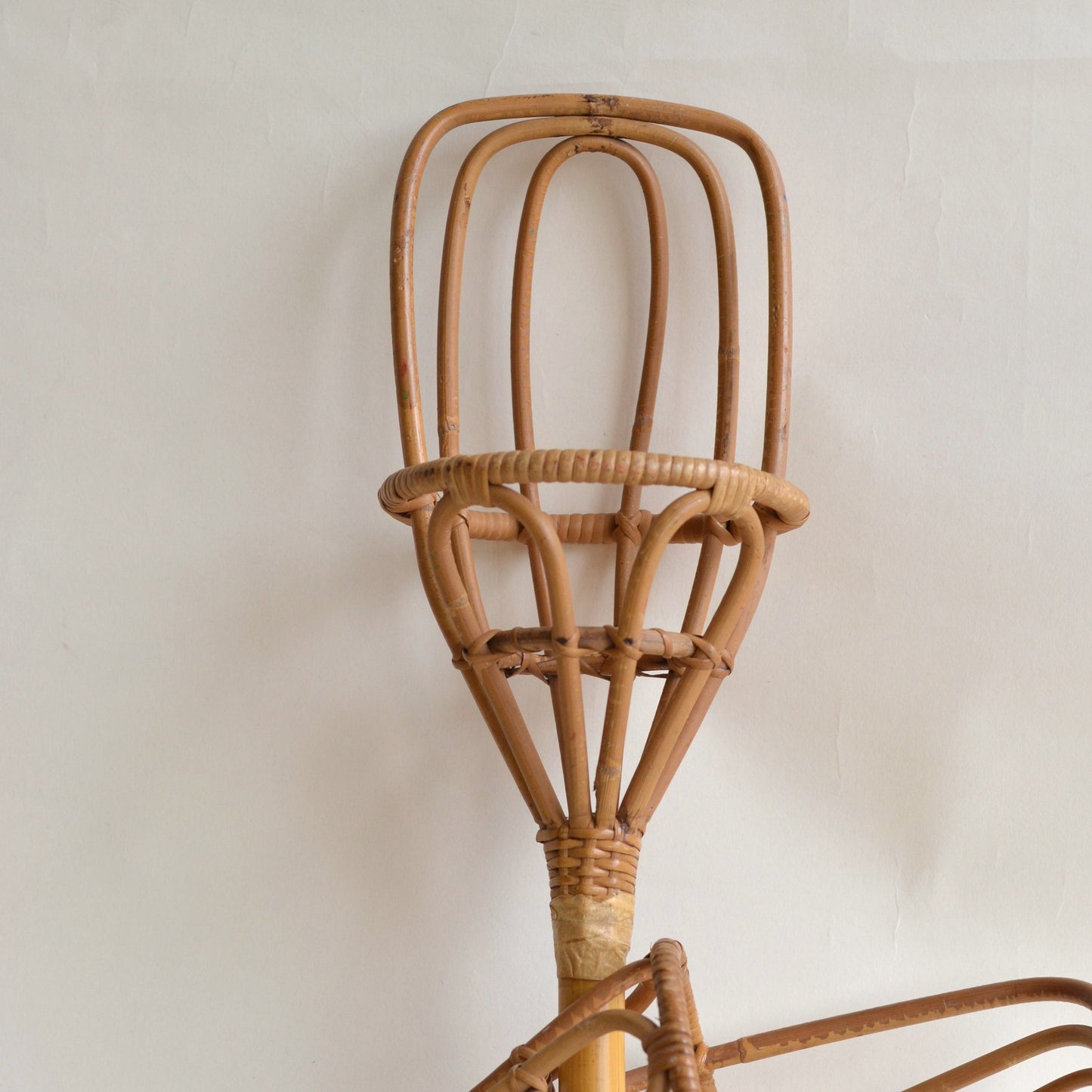 Vintage Rattan Scoop Ball Set