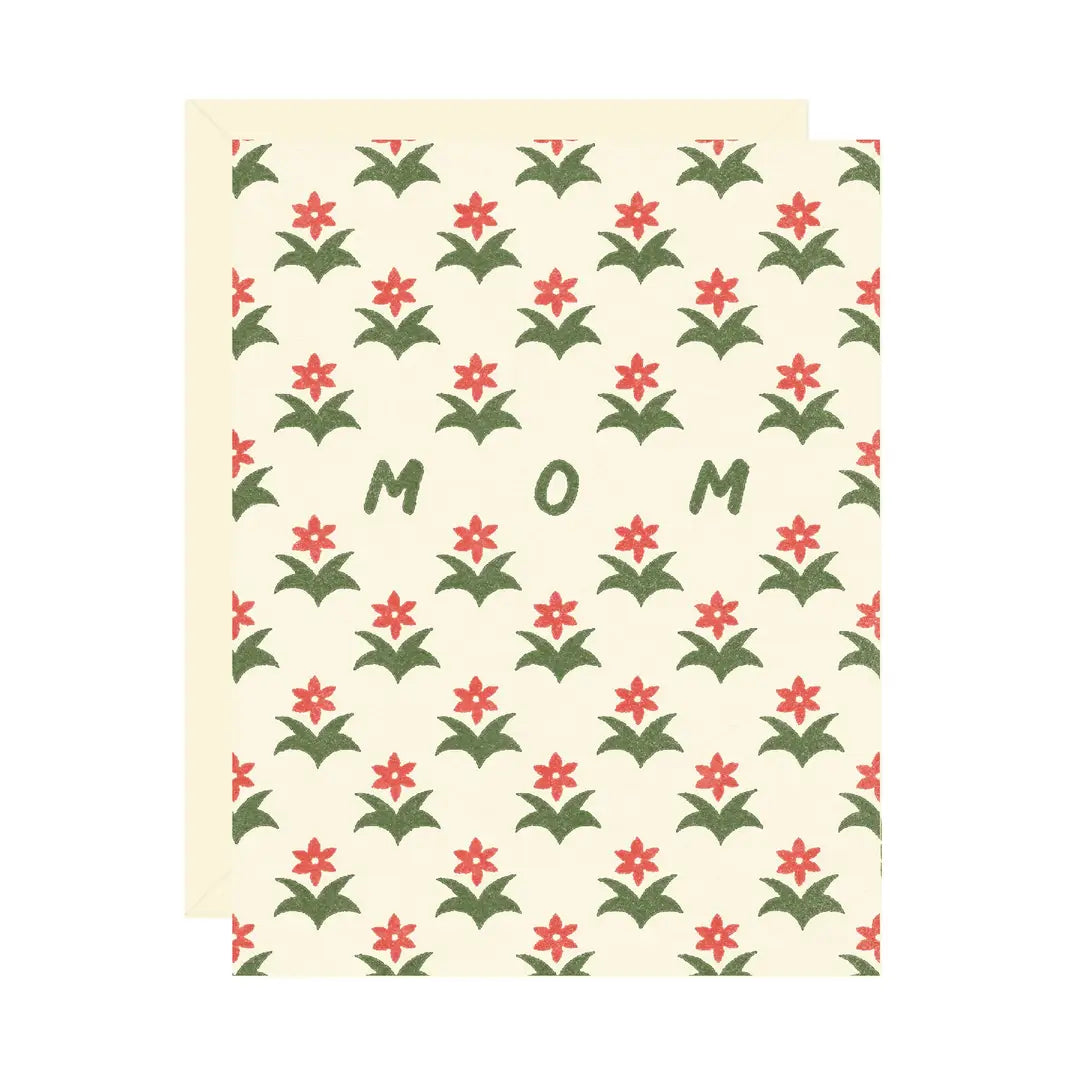 Wallflower Paper & Party | Mother's Day Red Flower Card