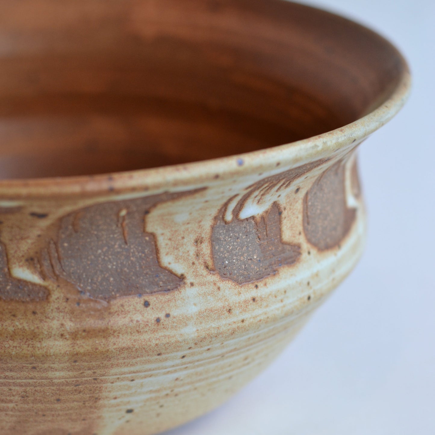 Large Pottery Salad Bowl