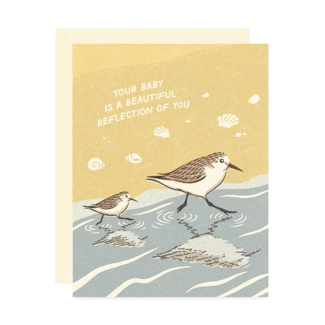 Wallflower Paper & Party | Sandpiper Baby Card