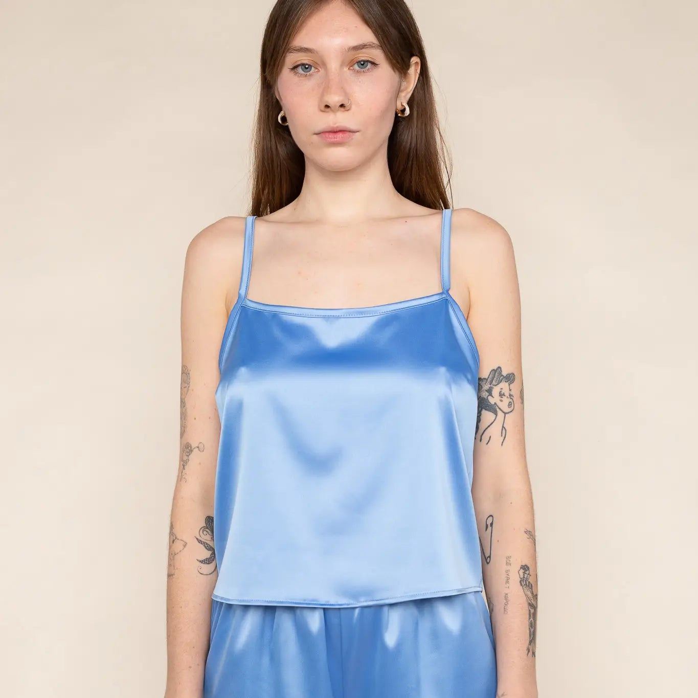 NLT | Satin Tank, Blue