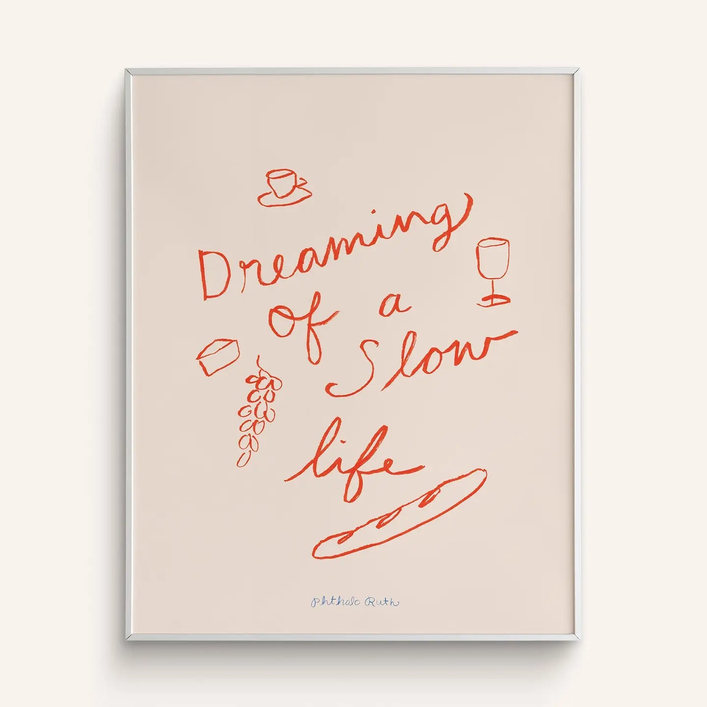 Phthalo Ruth | Dreaming of a Slow Life Art Print, 8 X 10