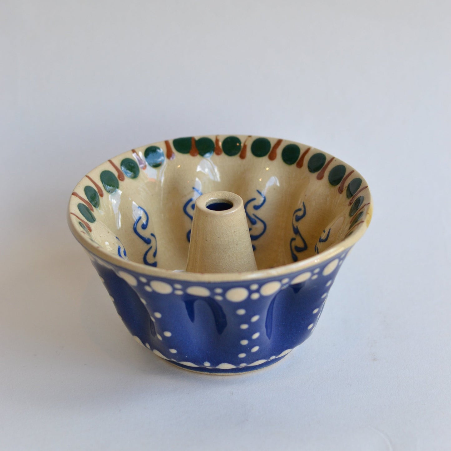 Polish Pottery Bundt Mold, Small