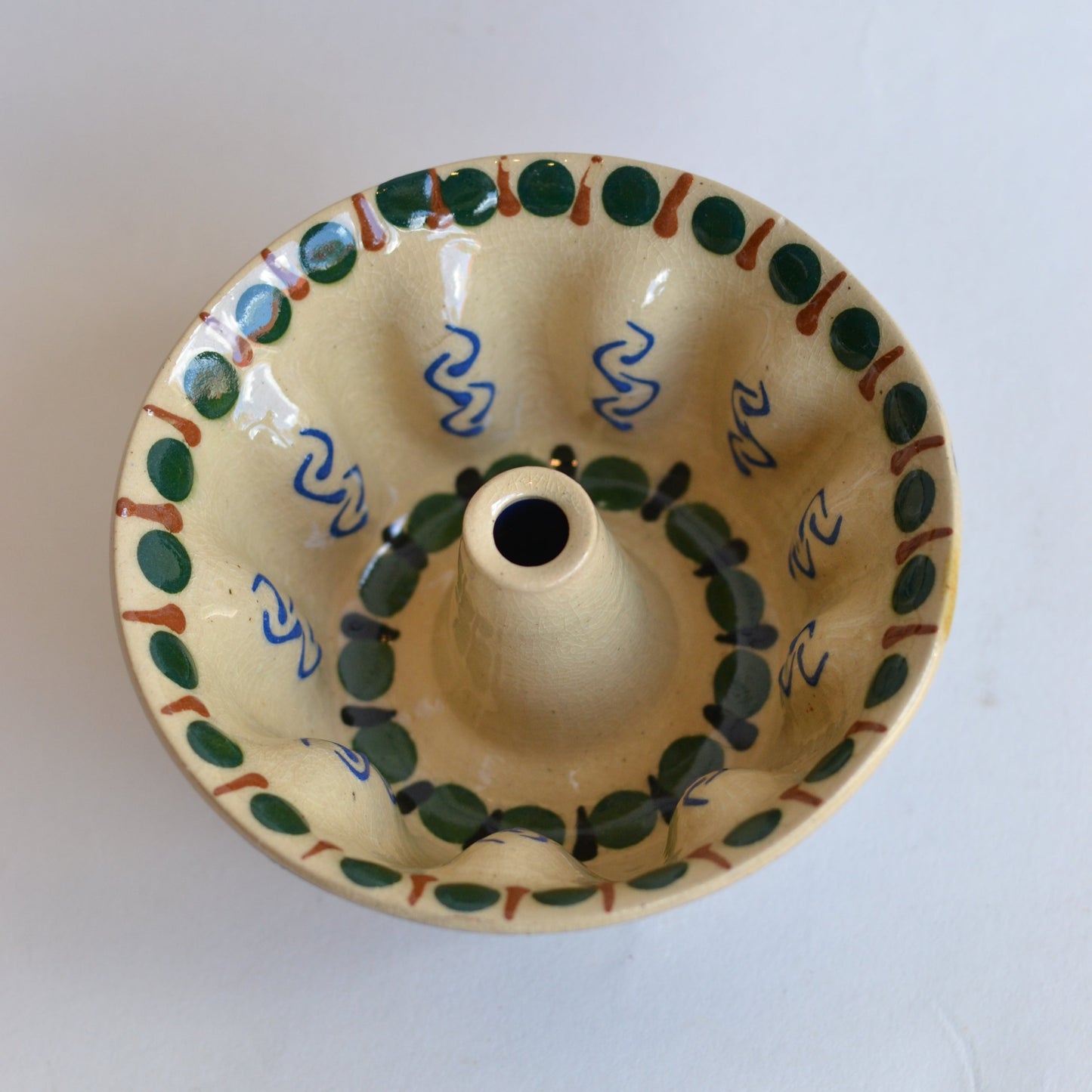 Polish Pottery Bundt Mold, Small