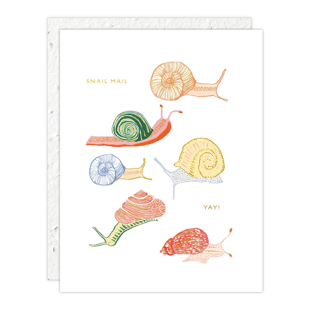 Seedlings | Snails, Snail Mail Card