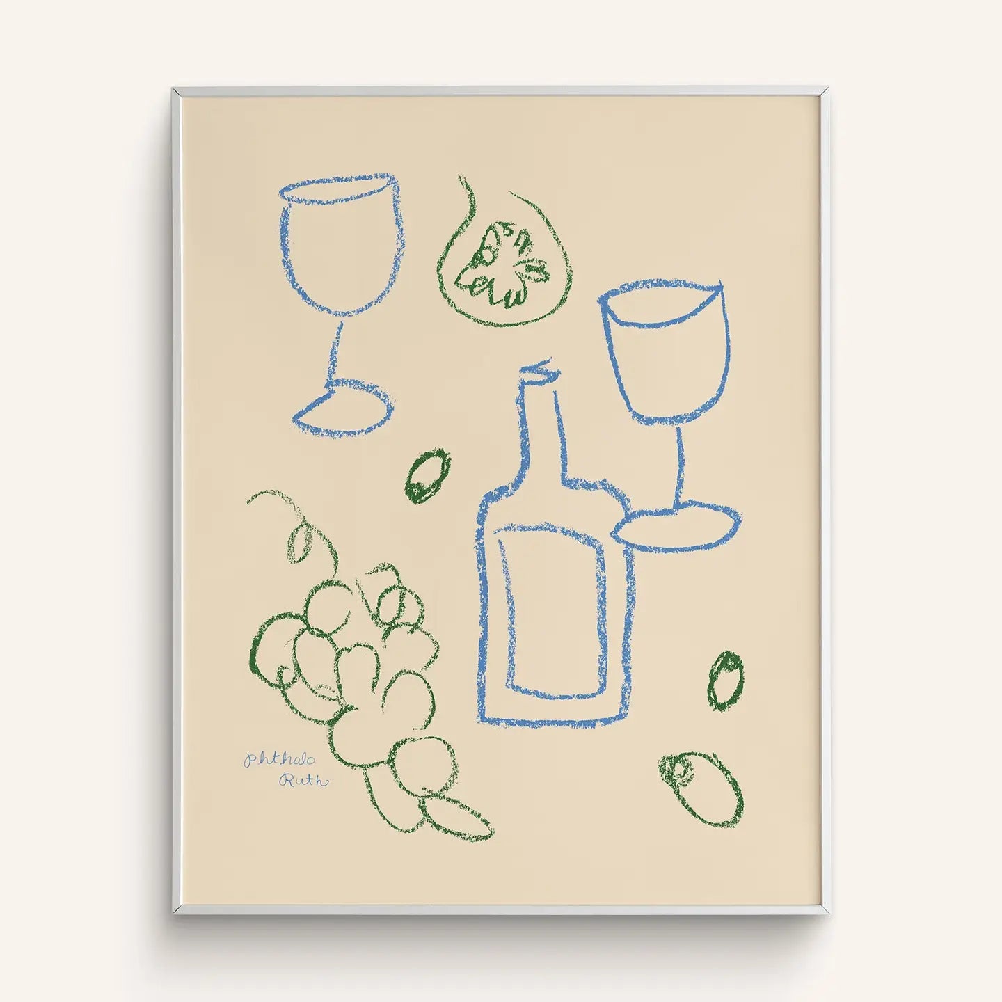 Phthalo Ruth | Fruits and Spirits Art Print, 8 X 10