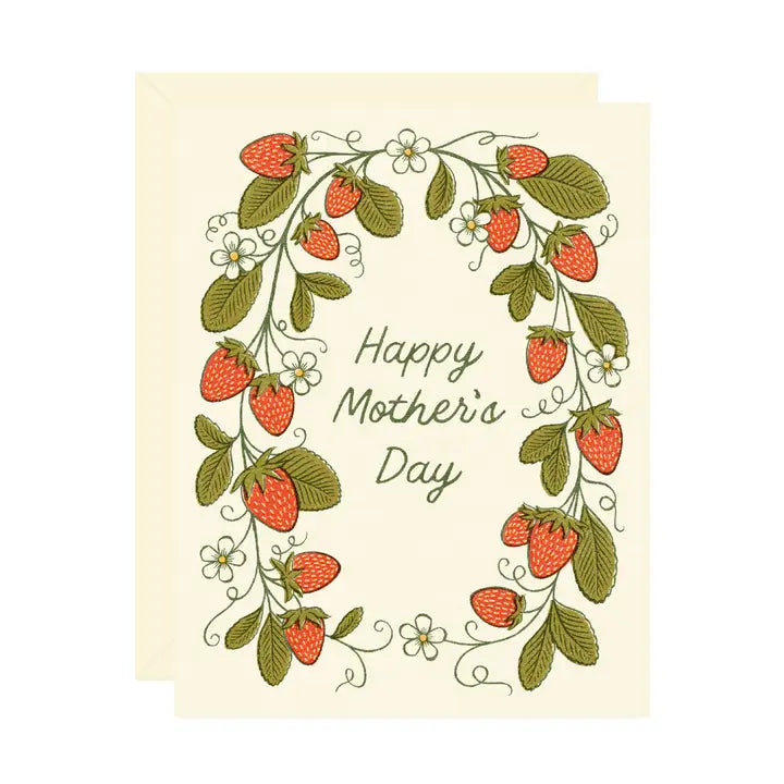Wallflower Paper & Party | Mother's Day Strawberry Card
