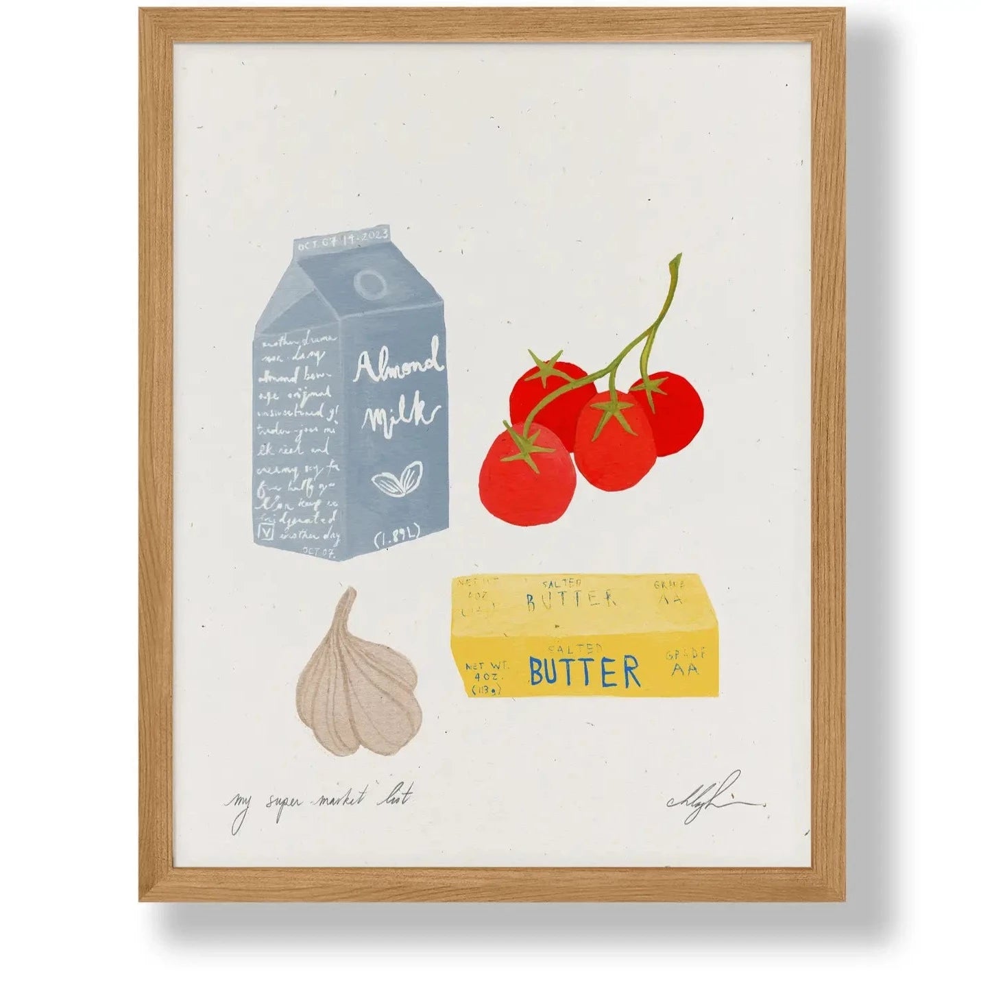 Cocoshalom | My Super Market List, 8.5 x 11 Print