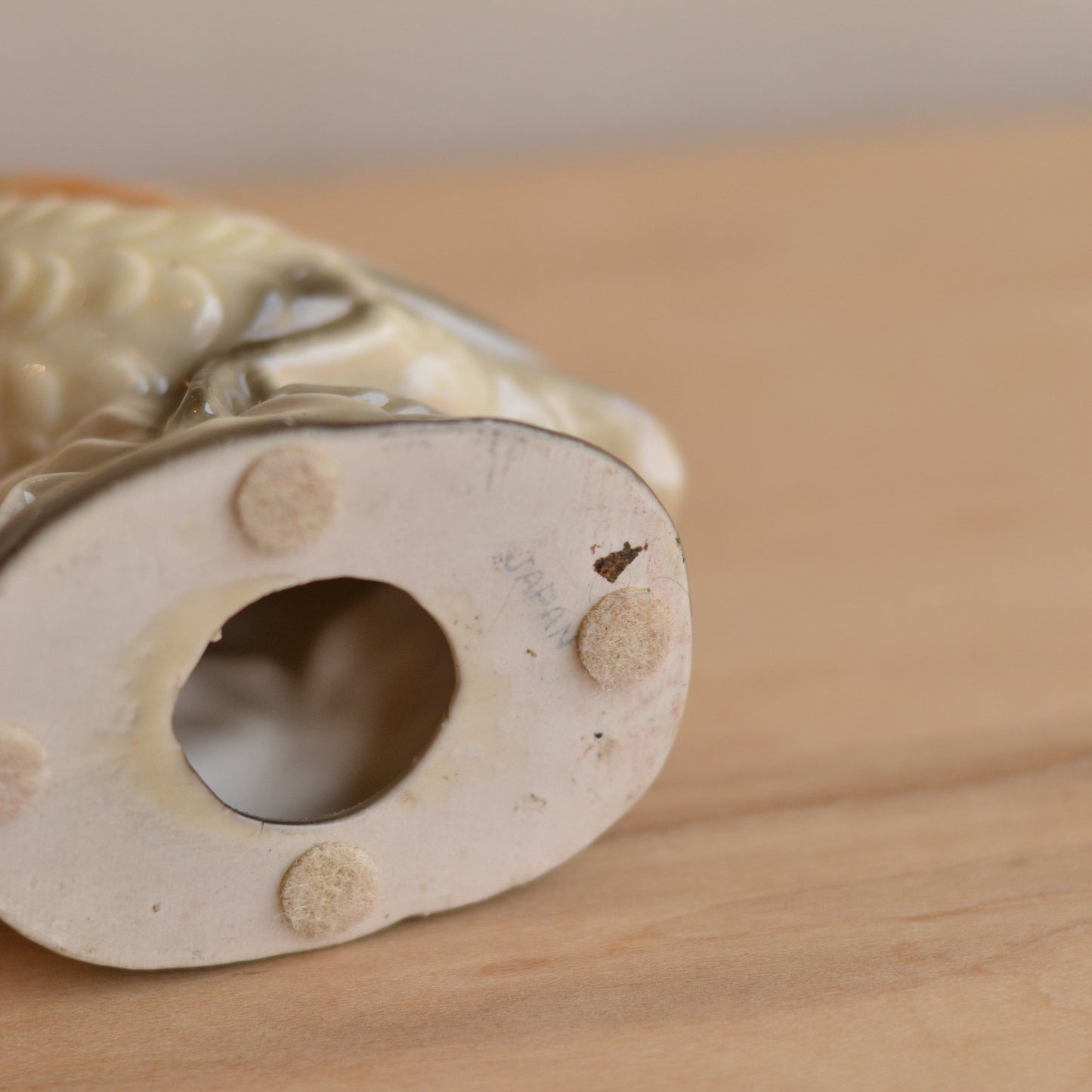 Tan Duck Ceramic Figurine