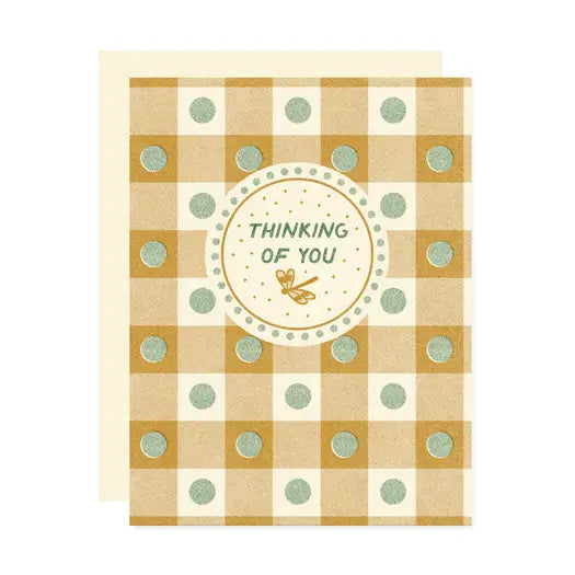 Wallflower Paper & Party | Thinking Of You Yellow Dots Card