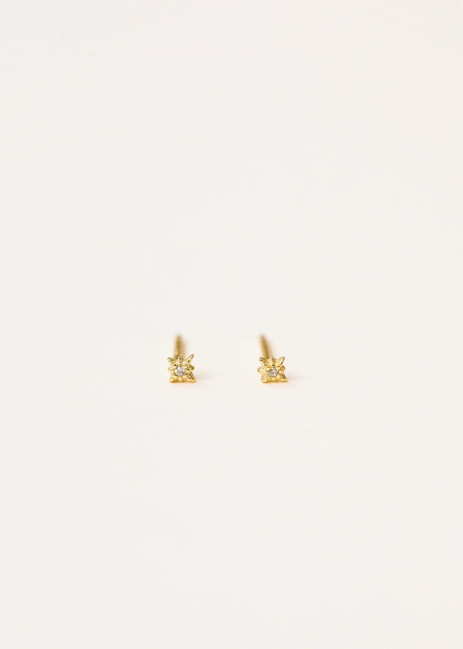 Jax Kelly - Tiny Study Star Gold Earrings