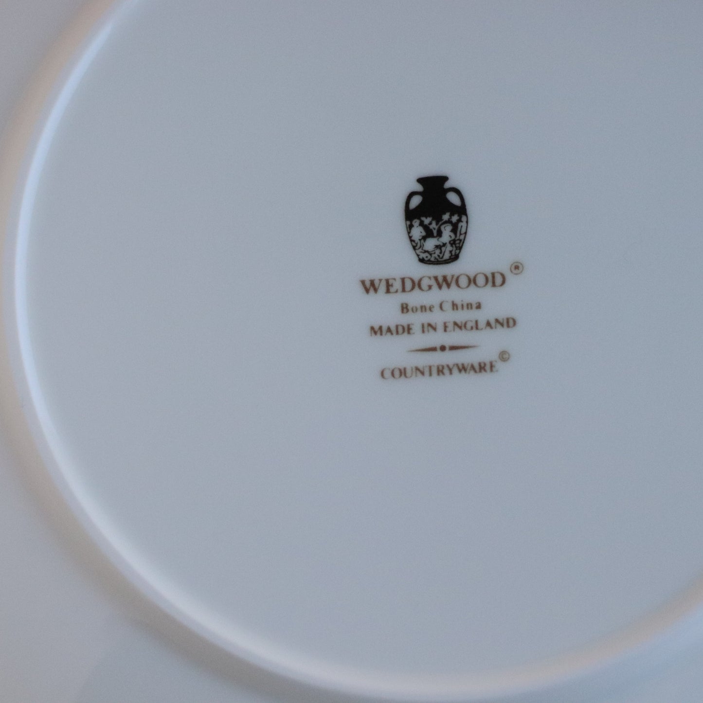 Tiny Wedgwood Plates with Leaf Patterned Rim, Set of 5