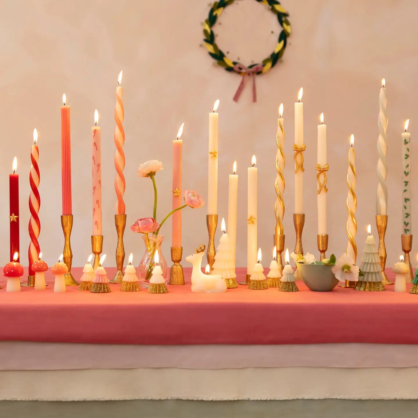 Meri Meri | Stripe Twist Candles, Assorted Colors