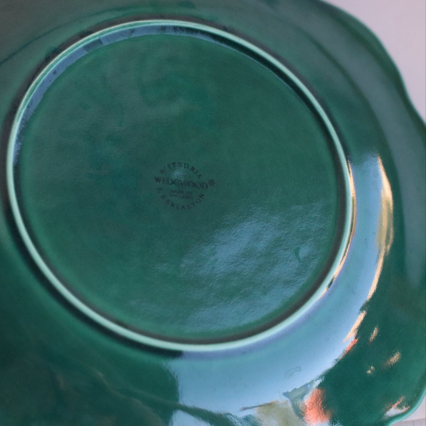 Wedgwood Green Cabbage Leaf Plates, Set of 4