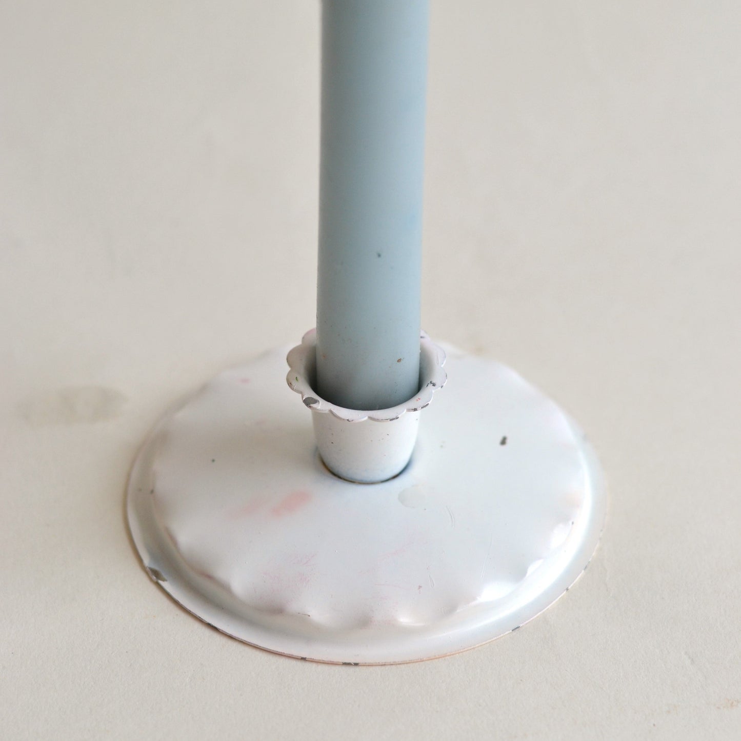 Vintage Enamel Candlestick Holder