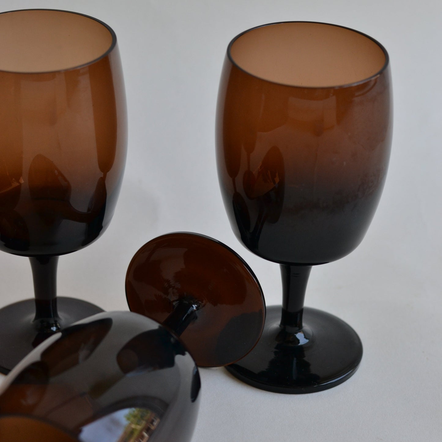 Amber White Wine Goblets