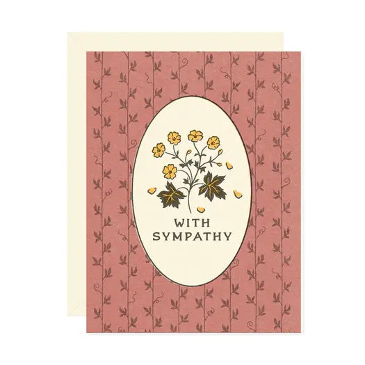 Wallflower Paper & Party | With Sympathy Wildflower Card