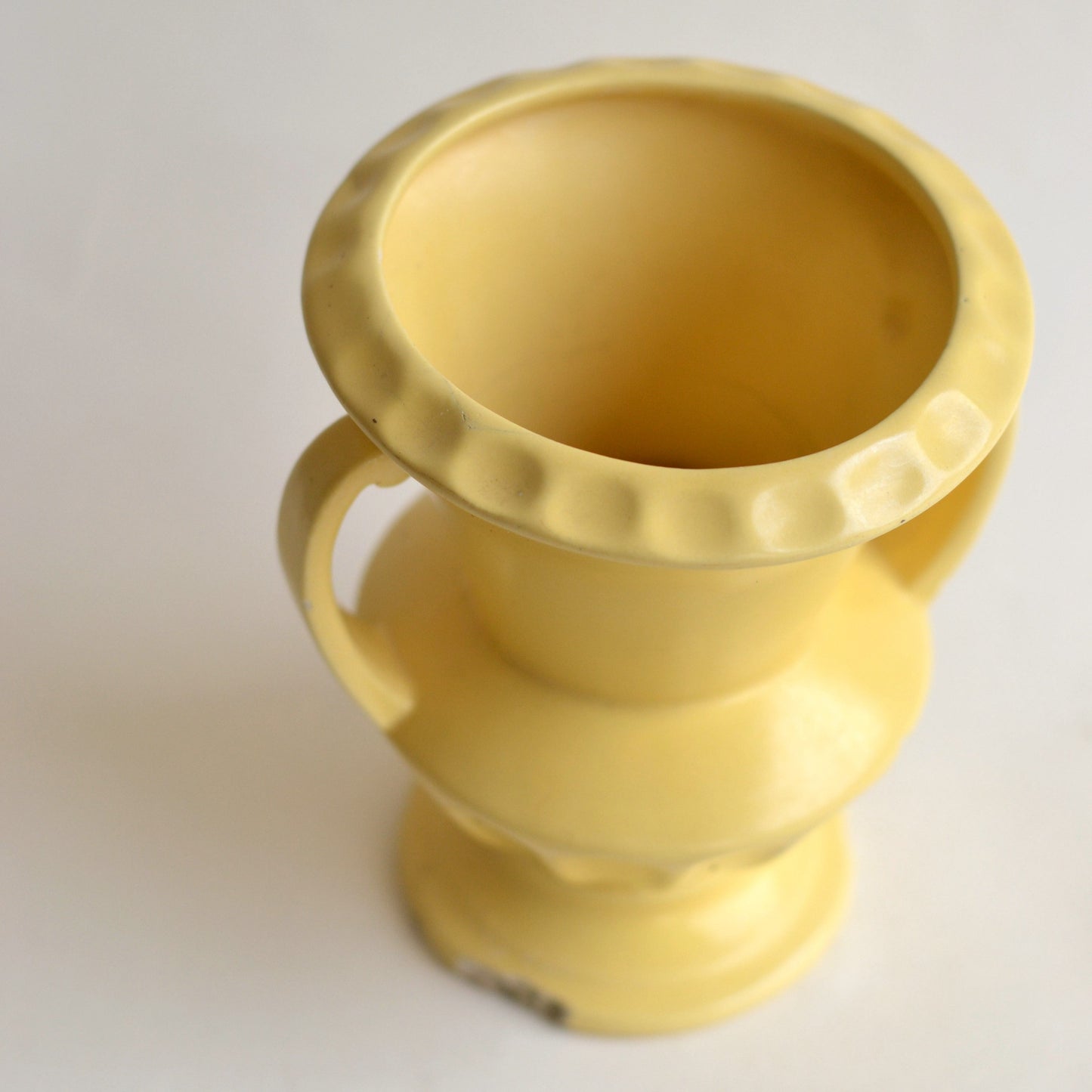 Yellow Footed Vase