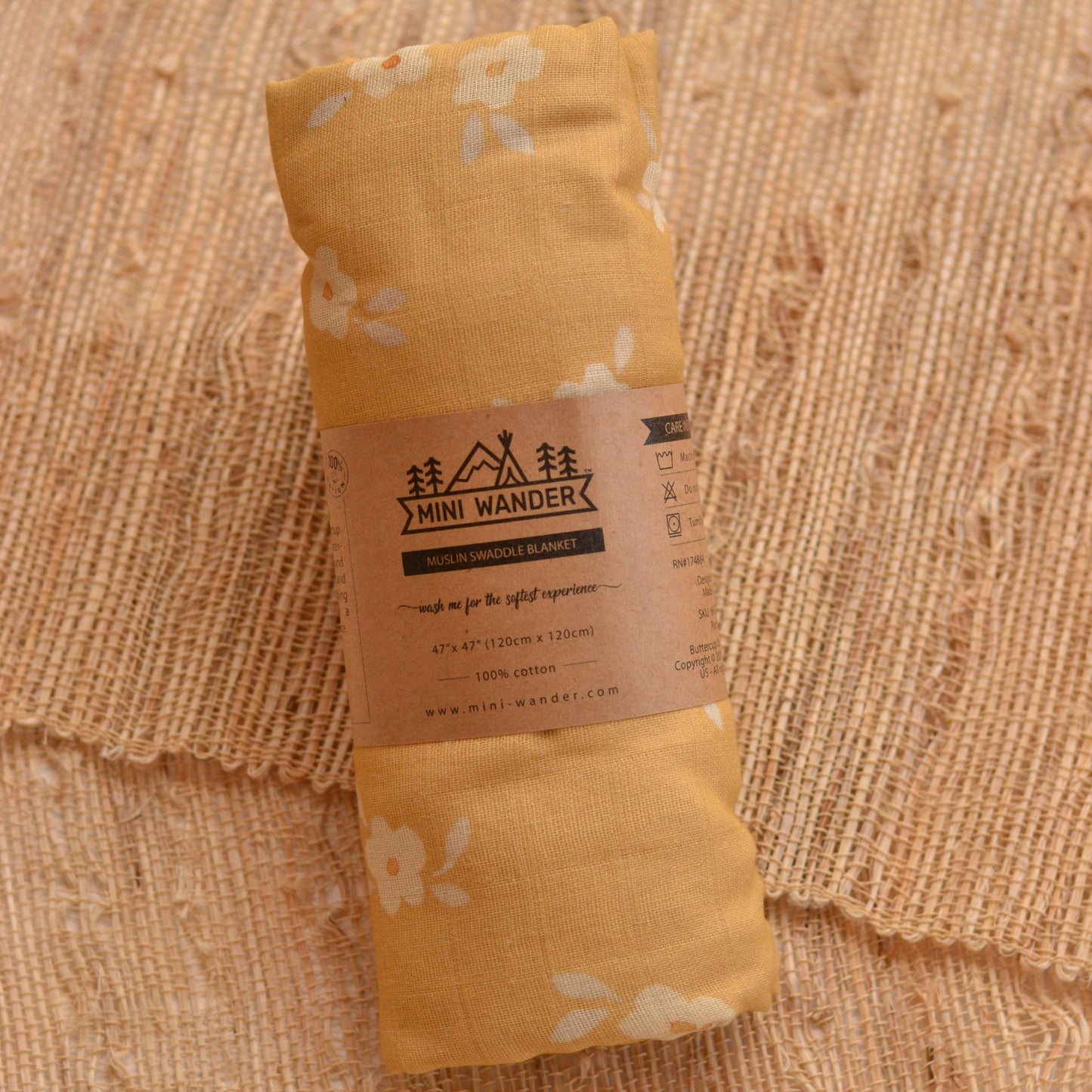 Mini Wander Muslin Swaddle Blanket | Multiple Patterns