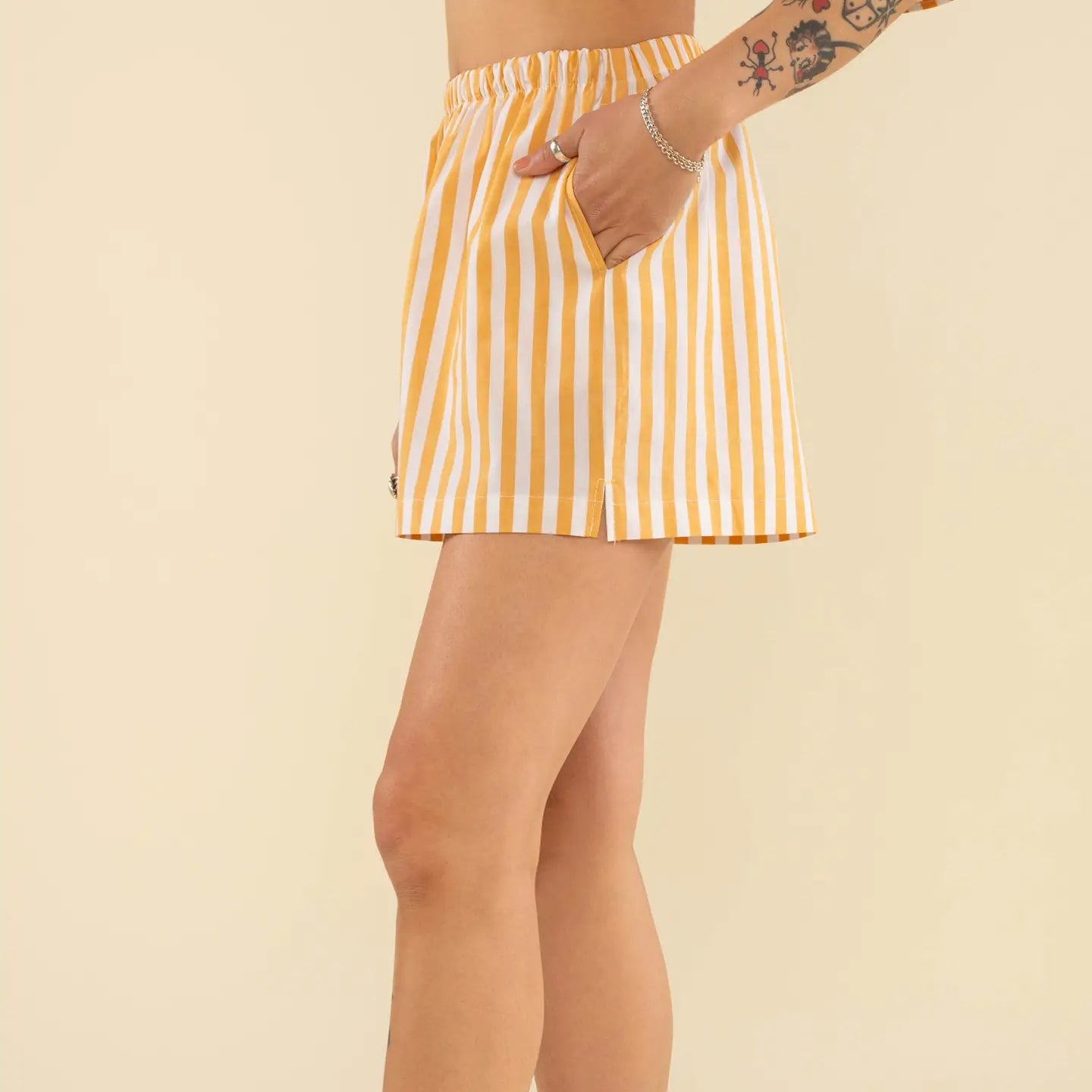 NLT | Cory Boxer Short, Mustard and White