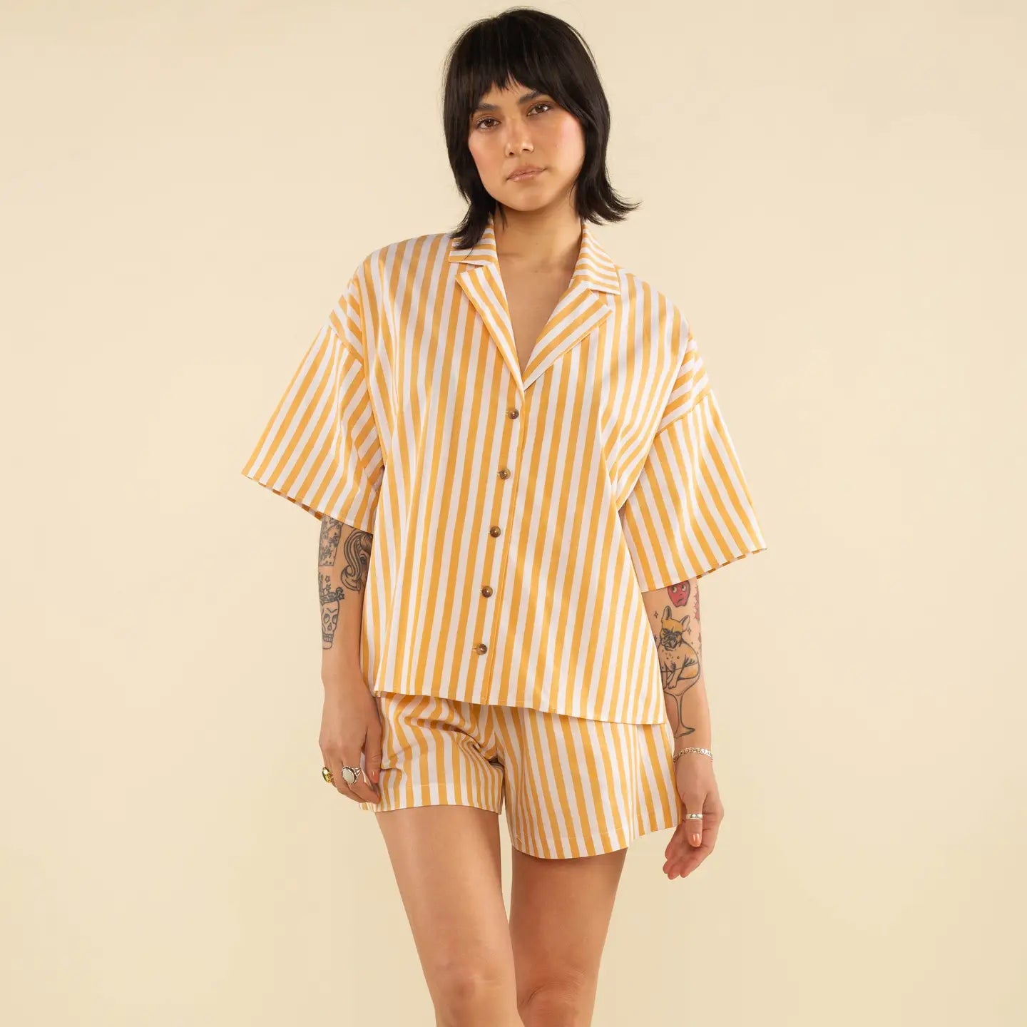 NLT | Cory Boxer Short, Mustard and White