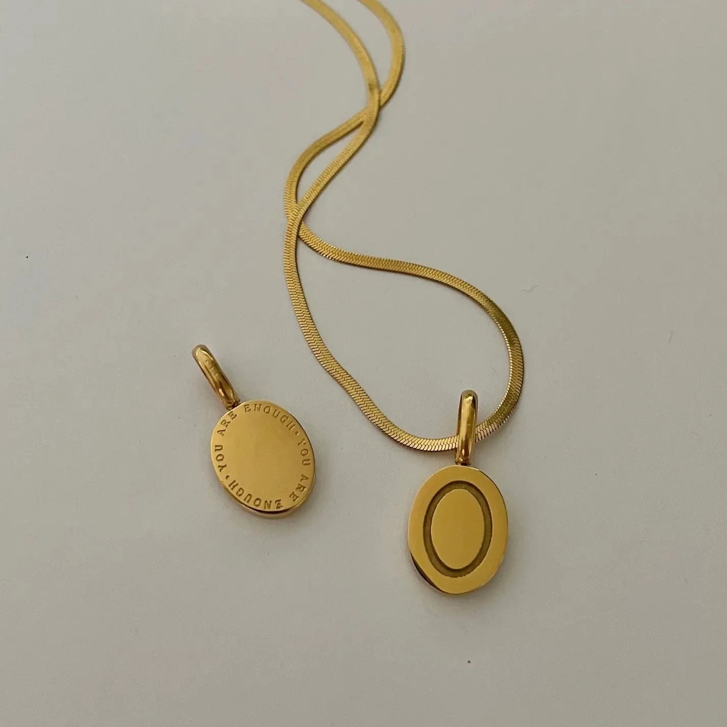Namaste Jewelry | You Are Enough Affirmation Necklace