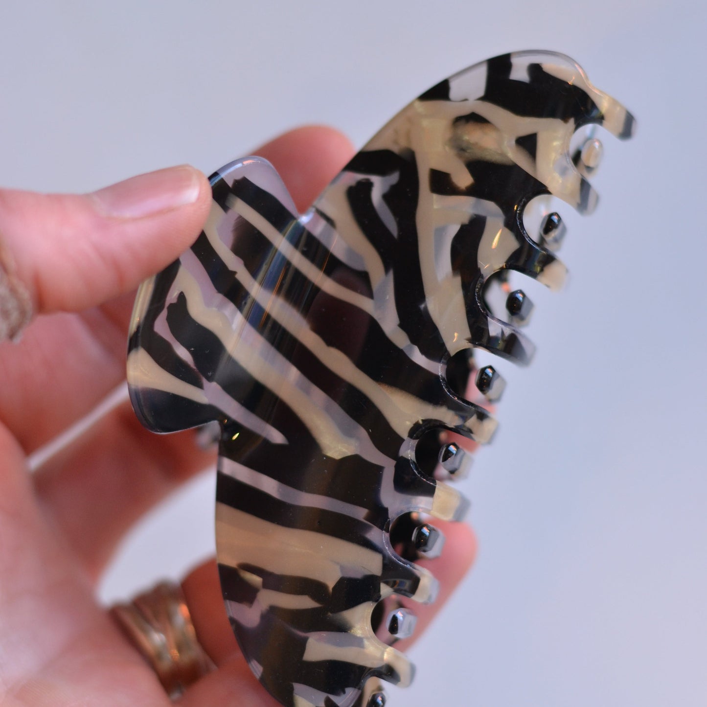 Dune Clips | Zebra Stripe Hair Clip