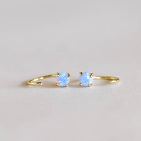 Jax Kelly | Gemstone Huggies, Opal