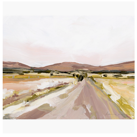 Laurie Anne Art | Desert Road Canvas Print, 11x14