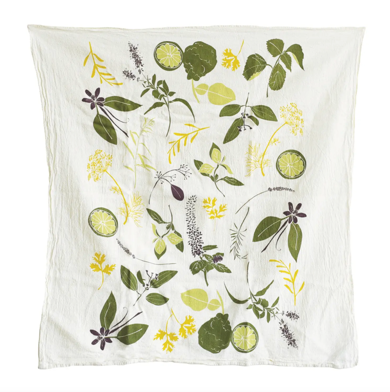 June & December | Cocktail Herbs, 100% Cotton Tea Towel