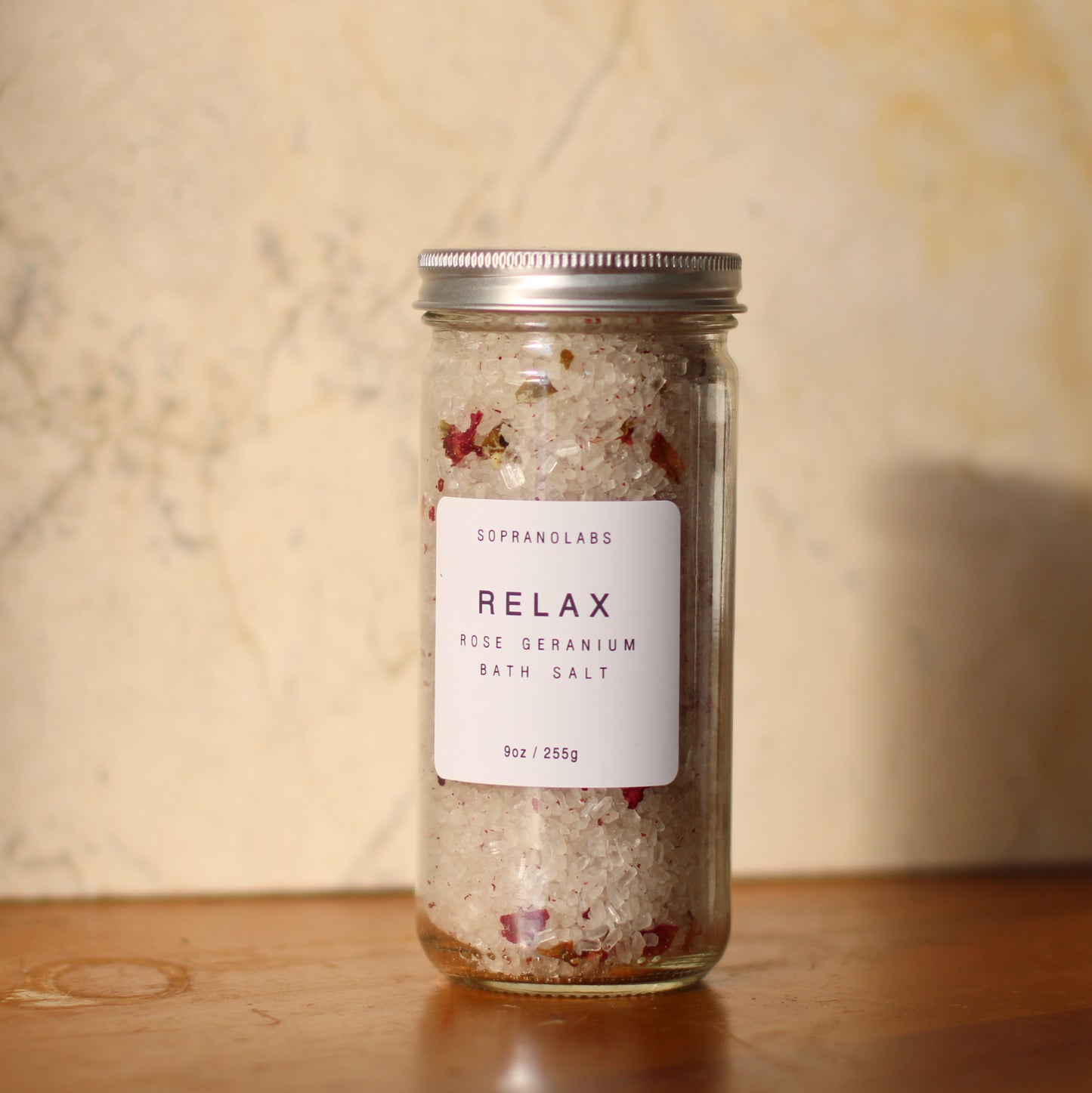 Soprano Labs | RELAX Bath Soak, Rose + Palmarosa