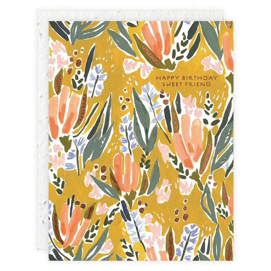 Seedlings | Sweet Friend Floral - Birthday Card