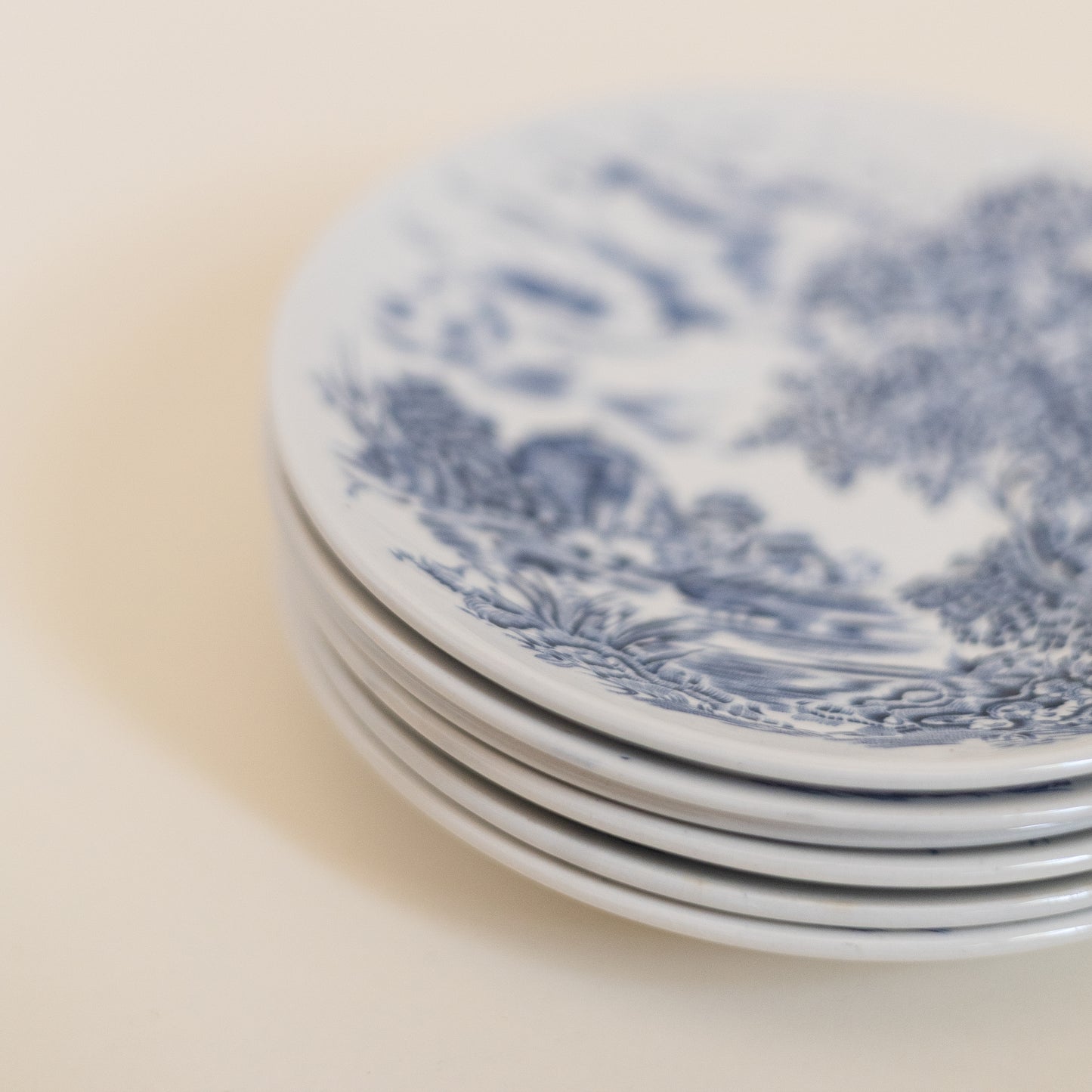 Countryside Wedgwood Saucer Plates, Set of 6