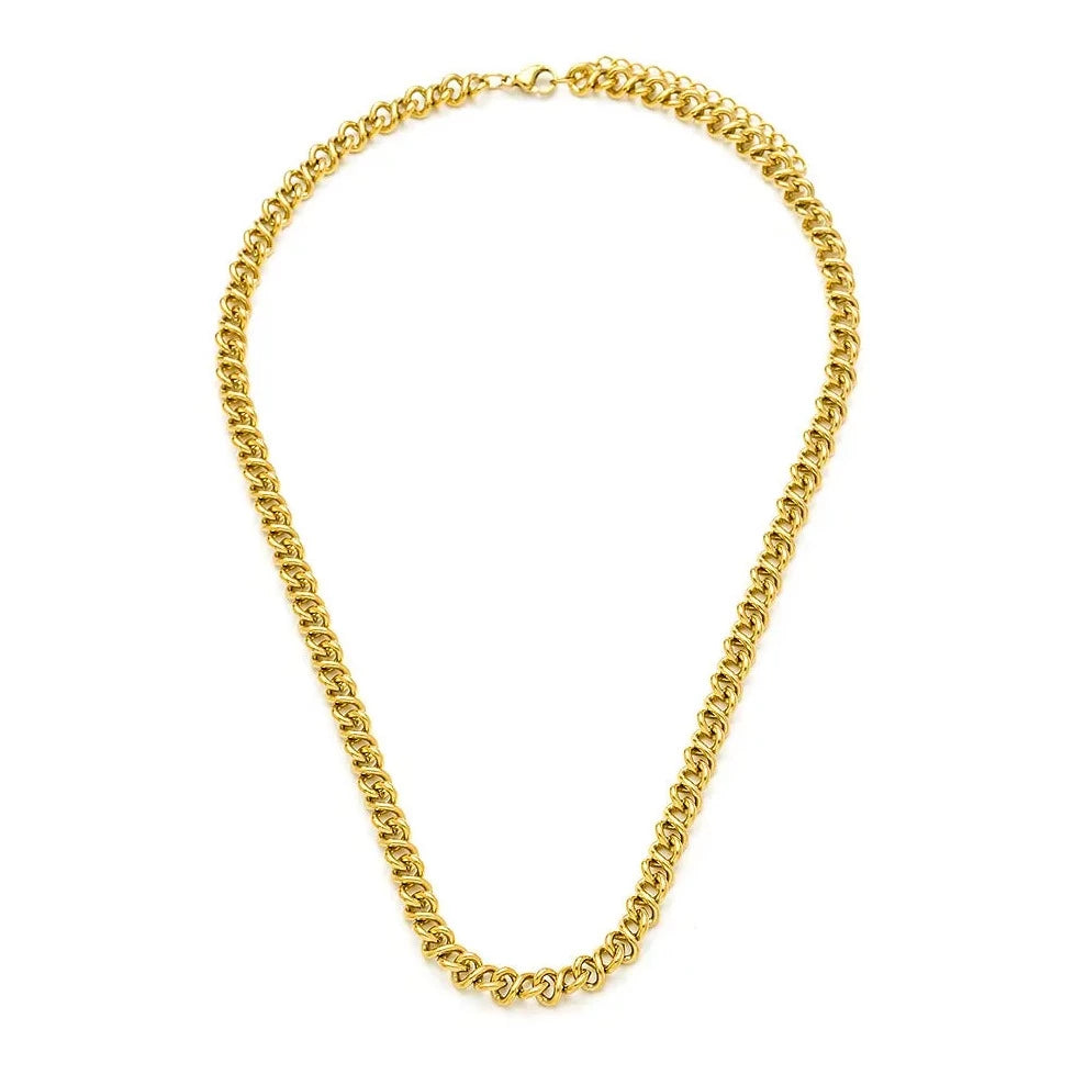 Bijoux 7bis | Thick Steel Simple Chain Necklace