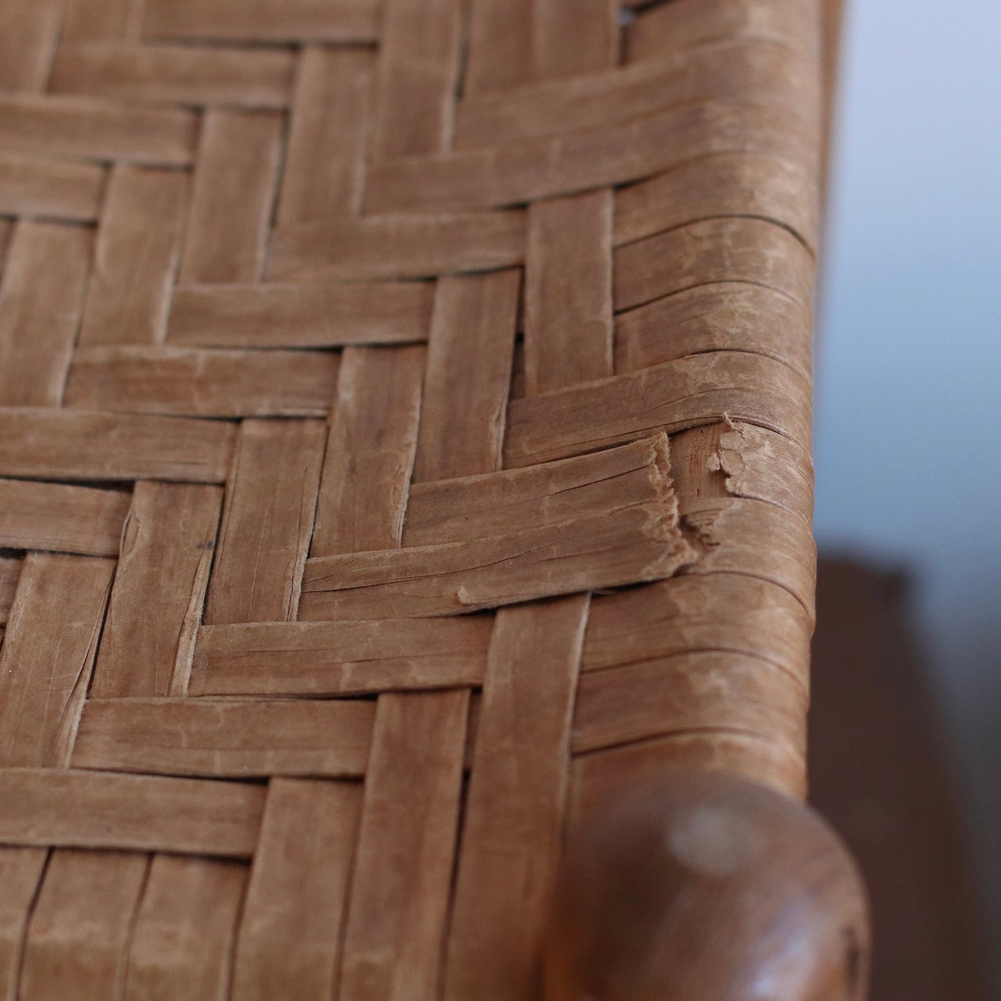 Small Primitive Topped Stool