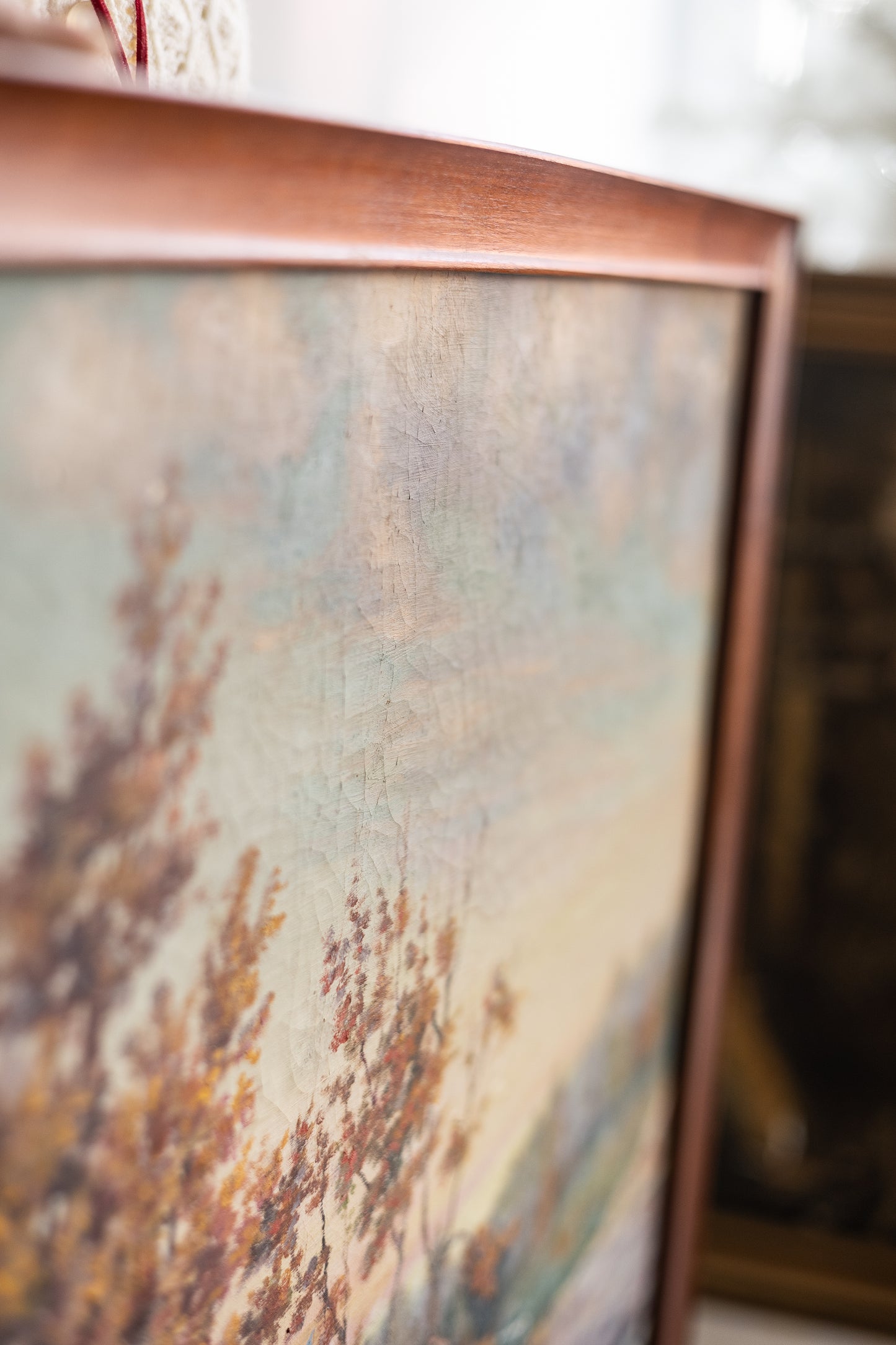 Dune Vintage Art | Cobblestone Bridges Painting circa 1940s * Pick Up Only