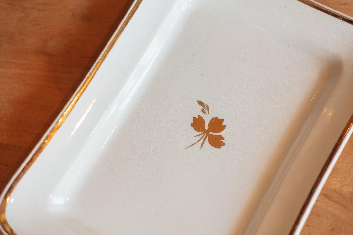 'Tea Leaf' Rectangular Ironstone Serving Platter