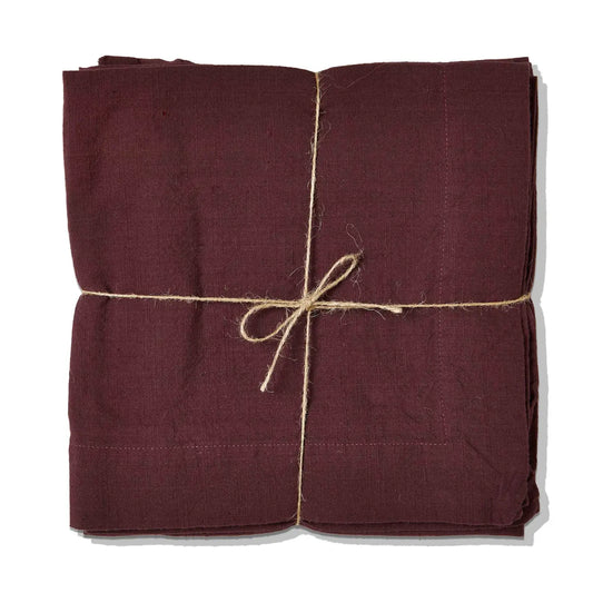 Deep Plum Cotton Napkin