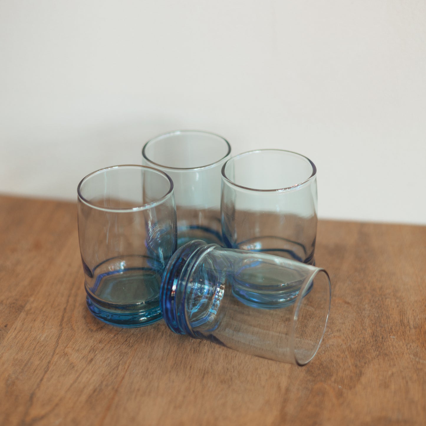 Anchor Hocking Blue Juice Glasses, Set of 4