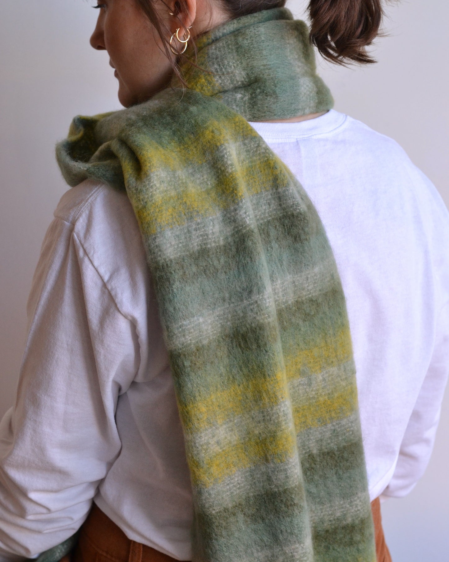 Funky | Extra Large Chunky Scarf, Green