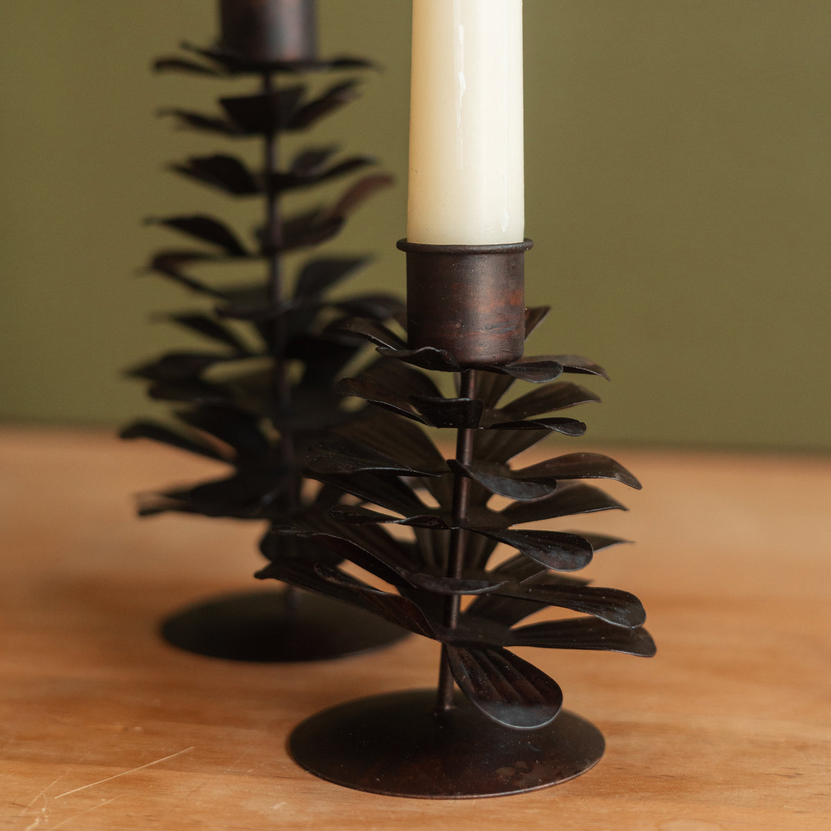 Dune Accents | Fall Metal Pinecone Candleholder