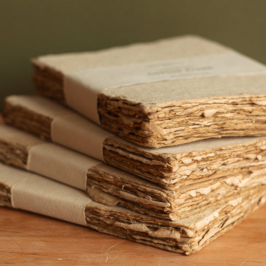 Handmade Cotton Paper Bundle, Smoked