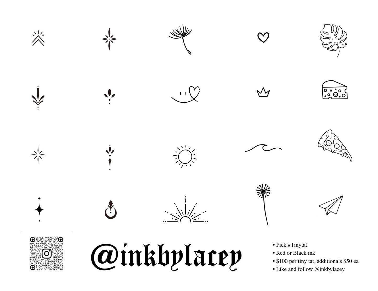 Pop-Up | Ink by Lacey, Tiny Tattoos