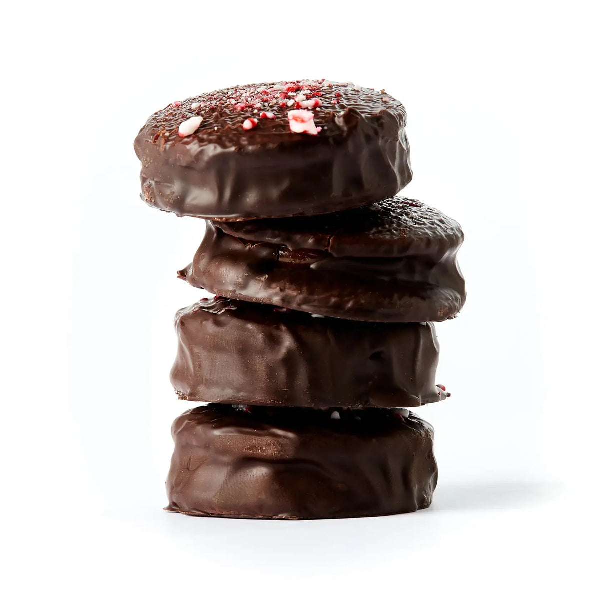 Peppermint Chocolate Covered Alfajores Cookies, 8 pack