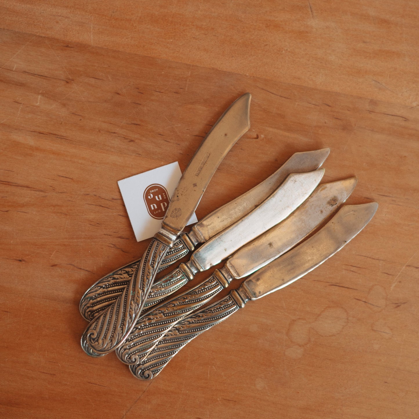 Silver Plated Butter Knives, Set of 5