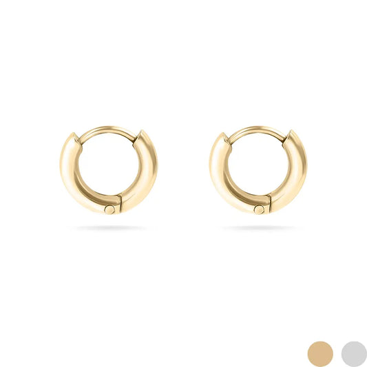 Dune Hoops | Gold Stainless Steel Minimalistic Thin Huggie Hoop
