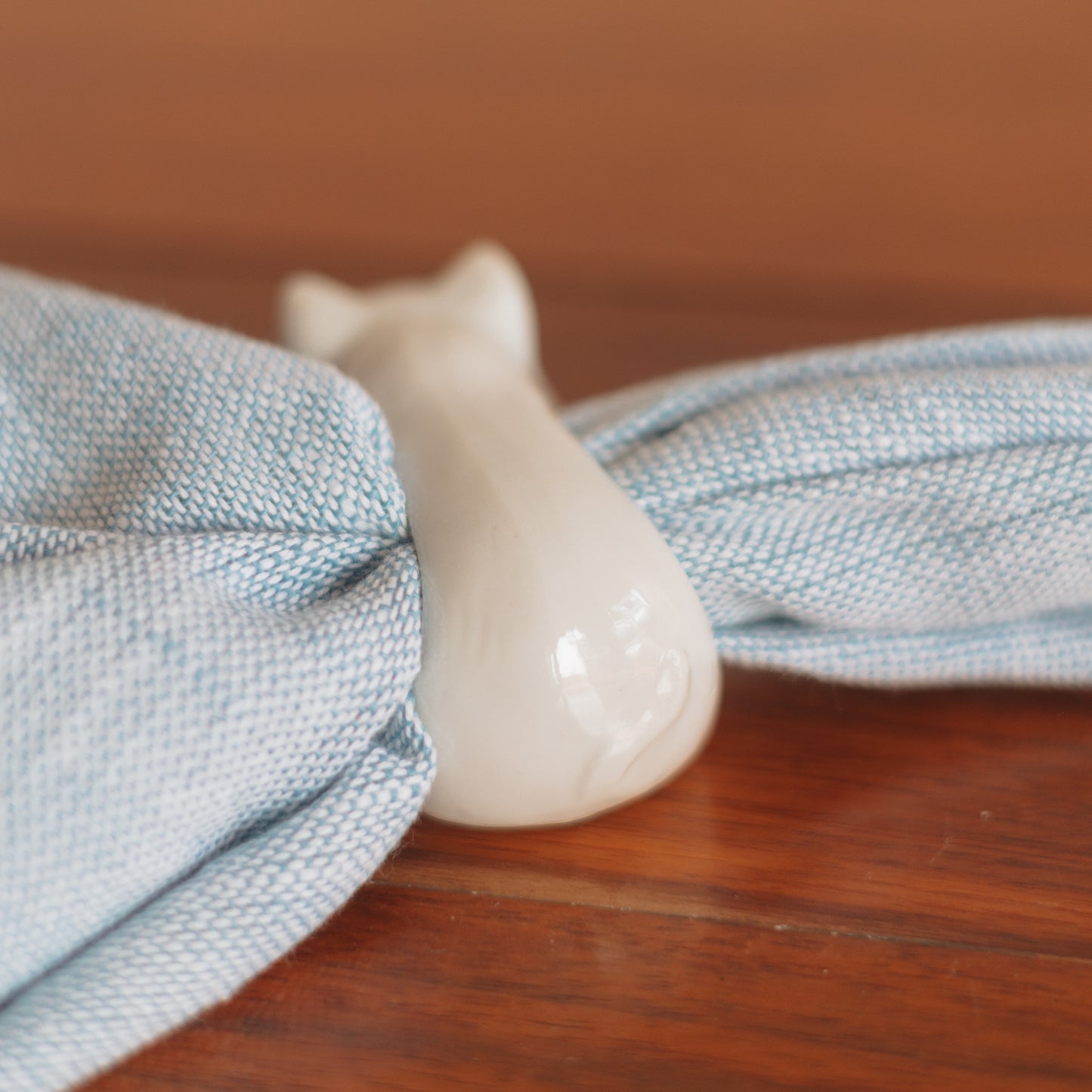 Porcelain Farm Critter Napkin Rings, Set of 4