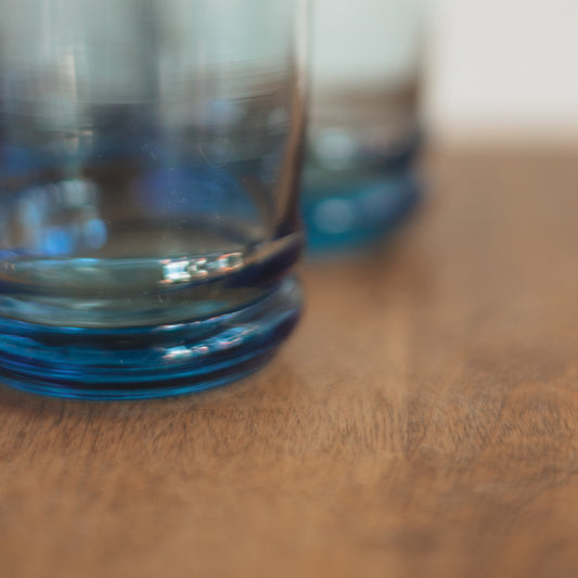 Anchor Hocking Blue Juice Glasses, Set of 4